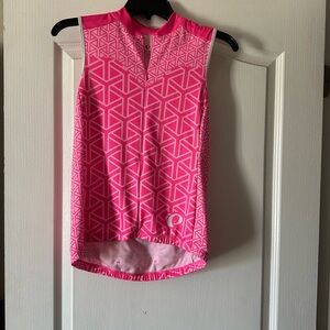 Pearl Izumi Pink Geometric Tank Top